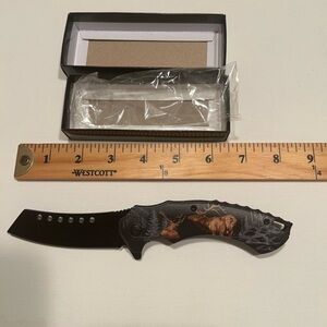 New 440 Steel Elk Clip on Knife‎ (H)